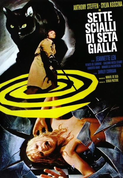 Sette scialli di seta gialla