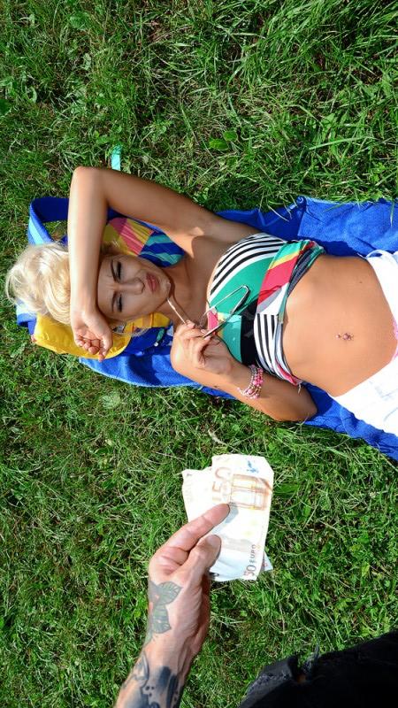 Natural Serbian's Outdoor Fuck